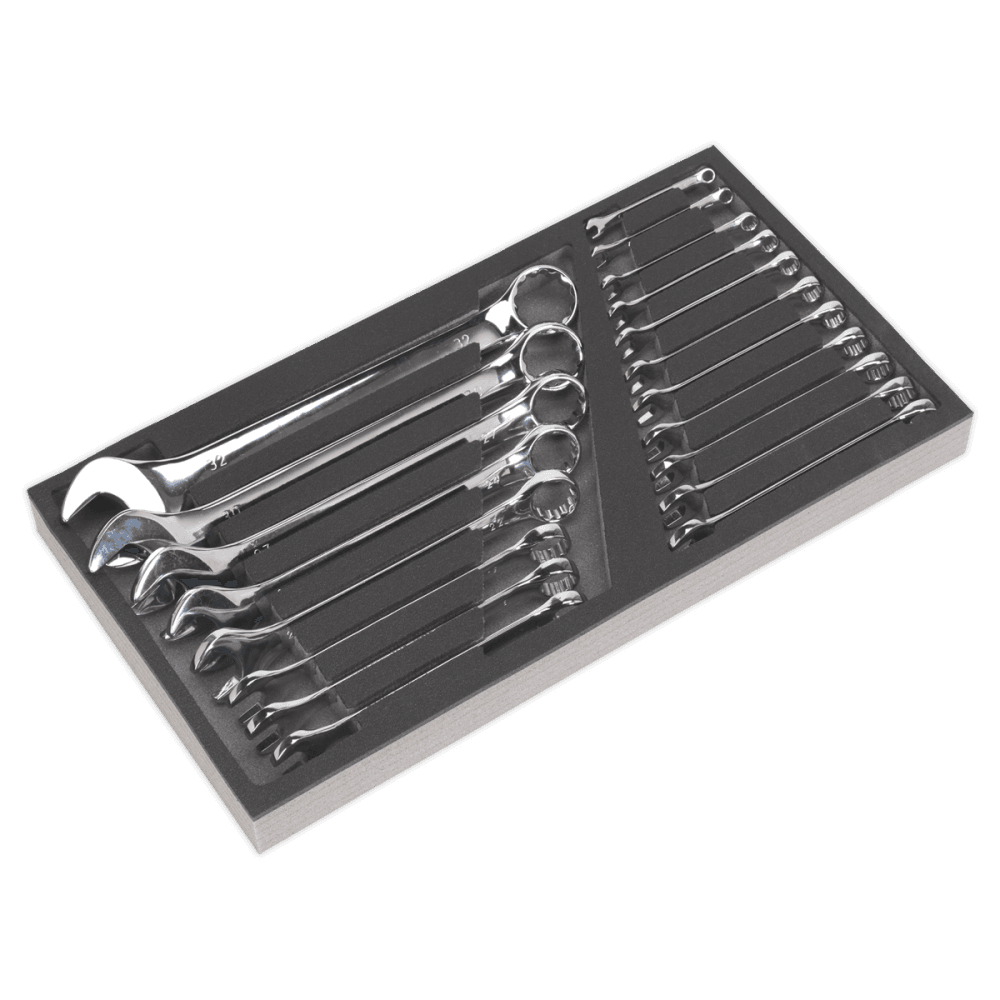 Sealey 8 Drawer Rollcab Ball Bearing Slides - Black/Grey with 136pc Tool Kit Model No-AP35TBCOMBO3