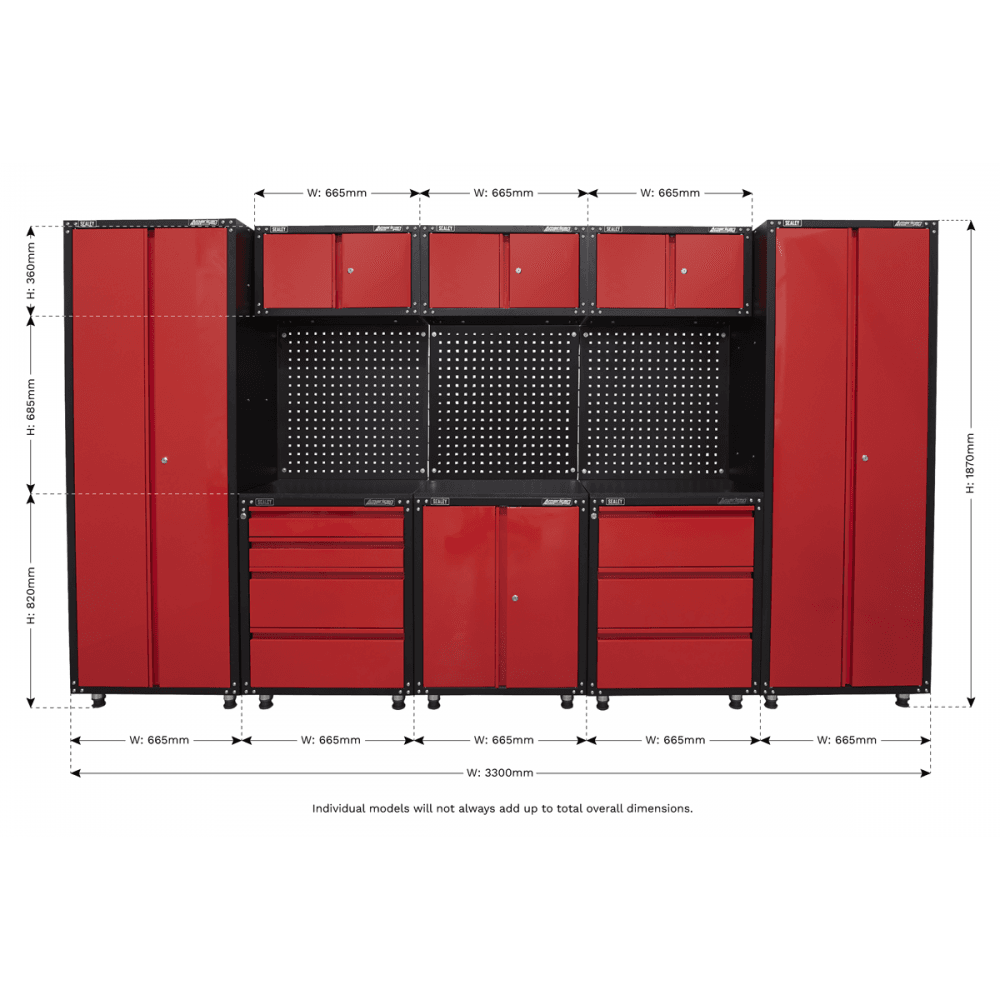 Sealey Modular Storage System 665mm American Pro Model No-APMS80COMBO1