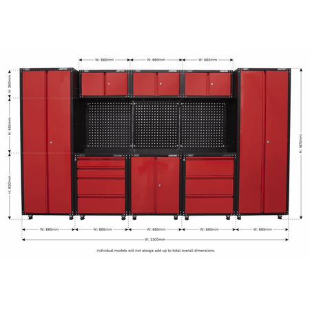 Sealey Modular Storage System 665mm American Pro Model No-APMS80COMBO1