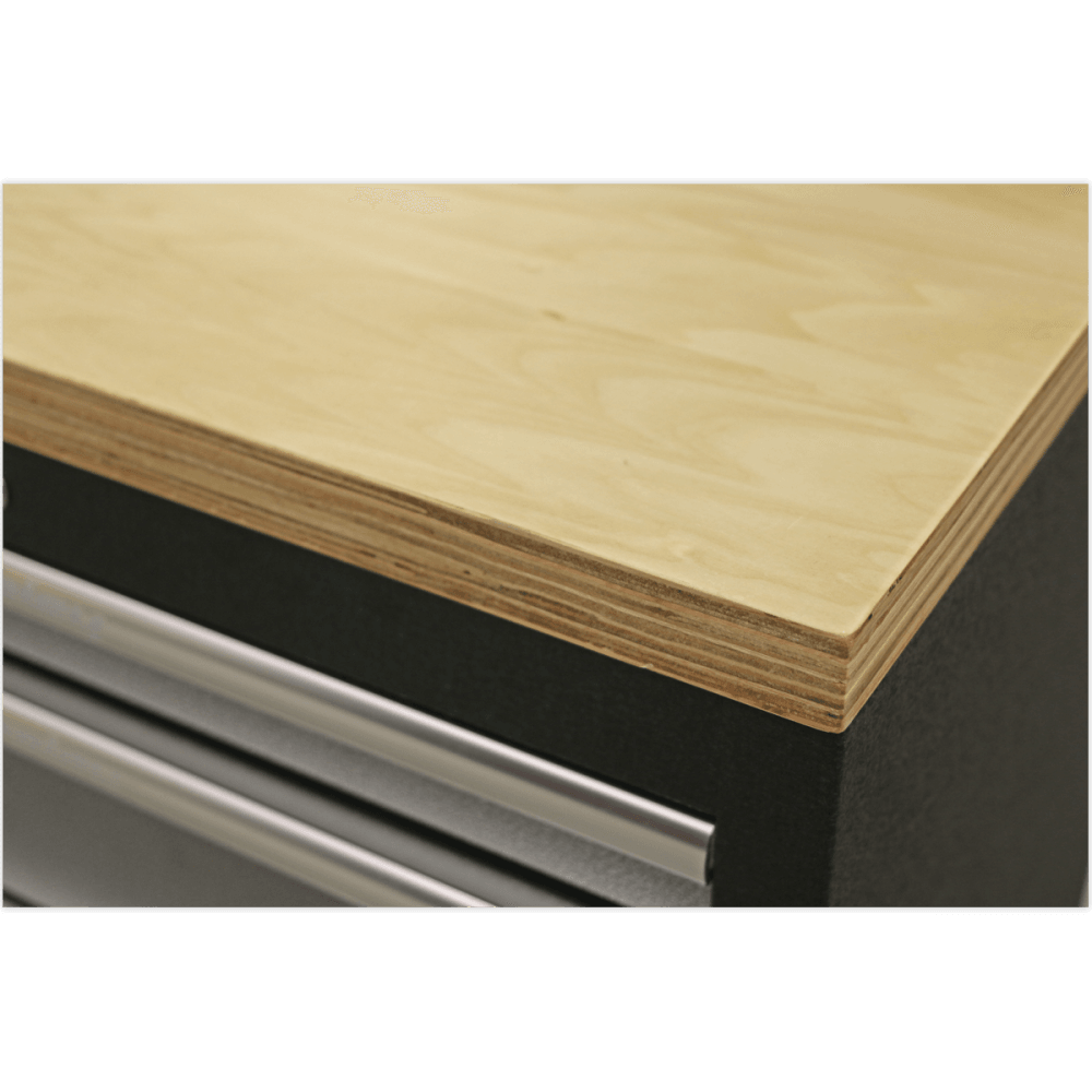 Sealey Modular Storage System Combo - Pressed Wood Worktop Model No-APMSSTACK08W