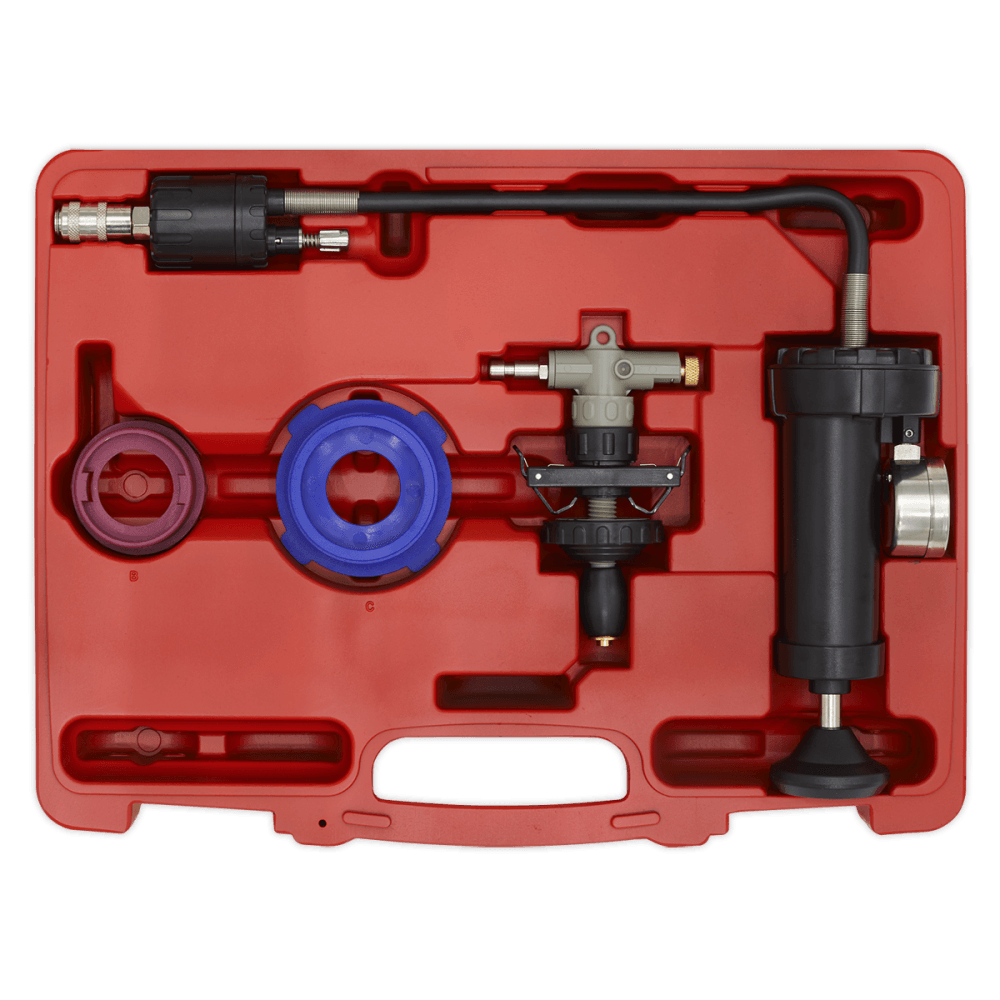 Sealey Cooling System Pressure Test Kit 4pc Model No-VS0012