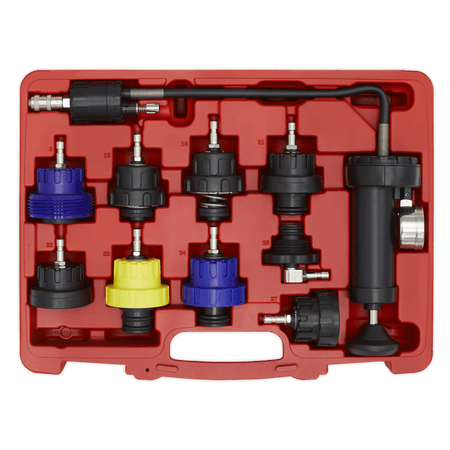 Sealey Cooling System Pressure Test Kit 10pc Model No-VS0013