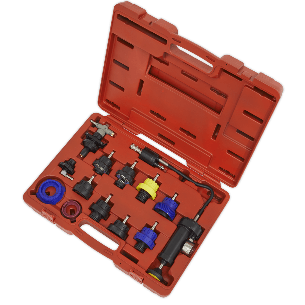 Sealey Cooling System Pressure Test Kit 13pc Model No-VS0014
