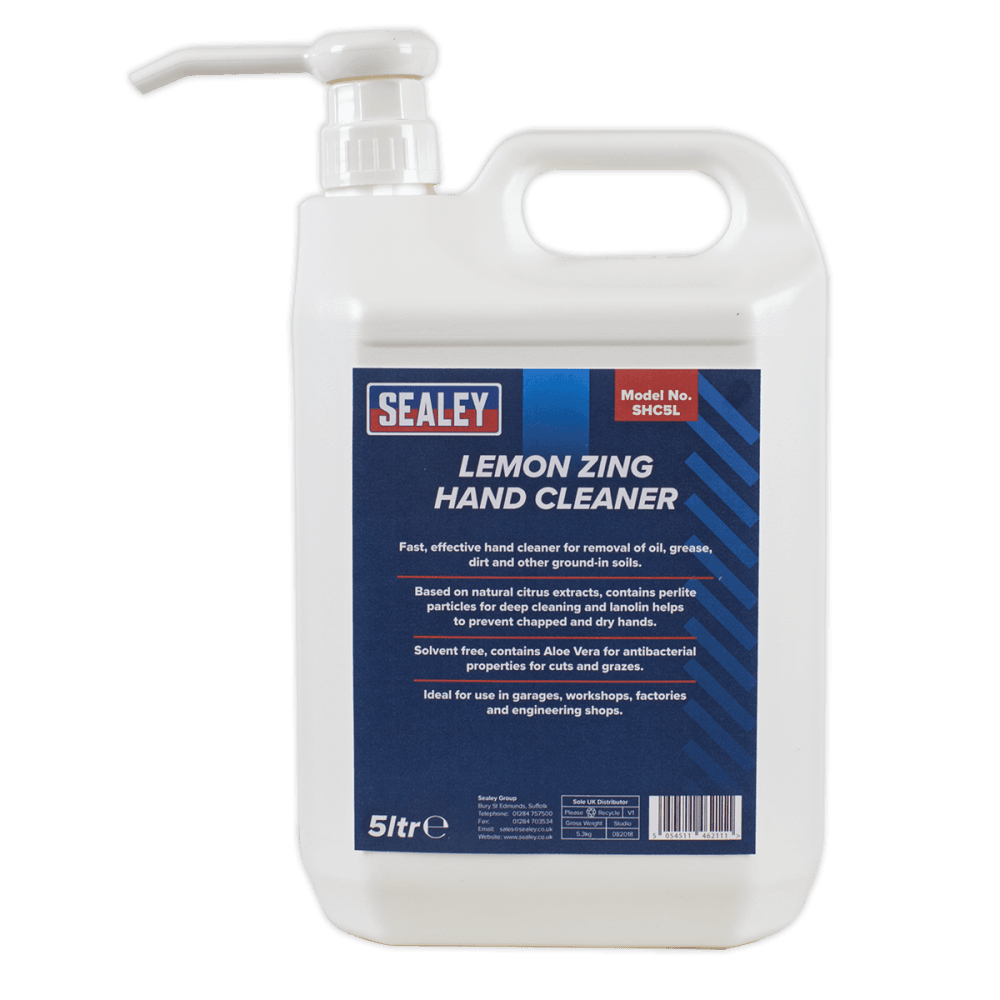 Sealey Hand Cleaner 5ltr Lemon Zing Model No-SHC5L