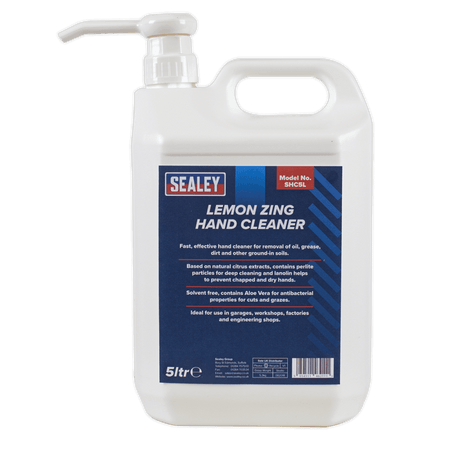 Sealey Hand Cleaner 5ltr Lemon Zing Model No-SHC5L