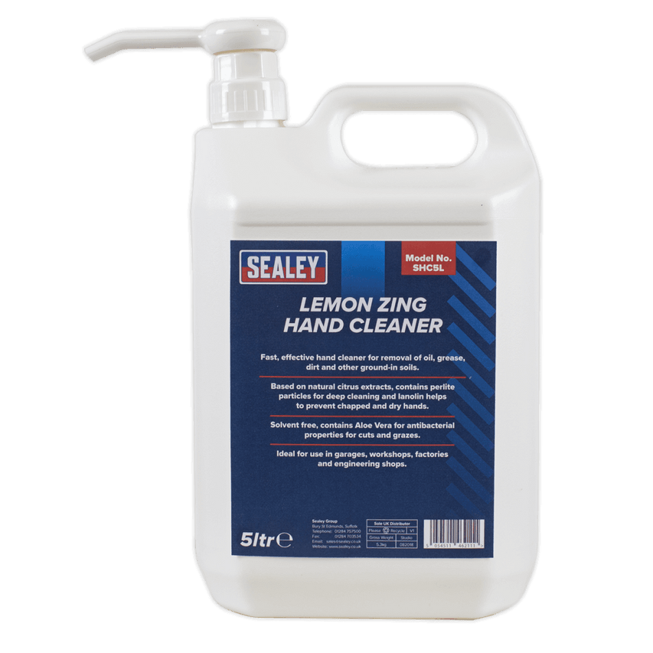 Sealey Hand Cleaner 5ltr Lemon Zing Model No-SHC5L