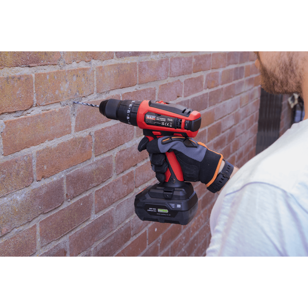 Sealey Hammer Drill/Driver 20V 13mm - Body Only Model No-CP20VDD