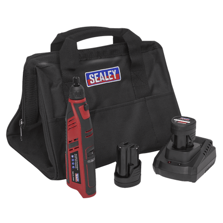 Sealey Cordless Rotary Tool & Engraver Kit 49pc 12V Model No-CP1207KIT