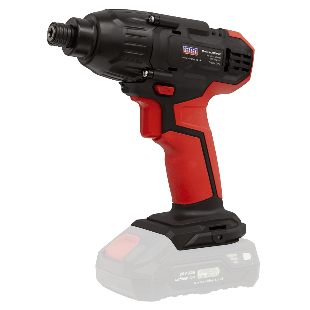 Sealey Impact Driver 20V 1/4"Hex Drive 180Nm - Body Only Model No-CP20VID