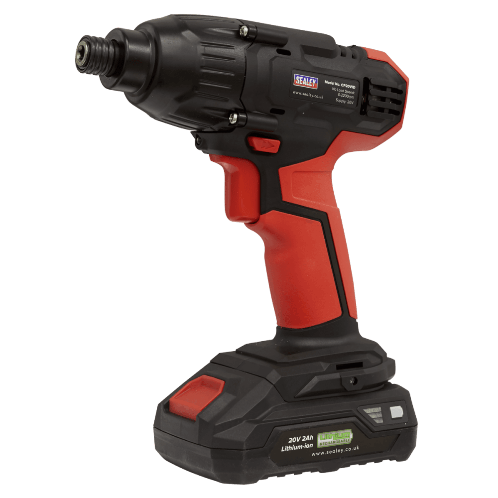 Sealey Impact Driver 20V 1/4"Hex Drive 180Nm - Body Only Model No-CP20VID