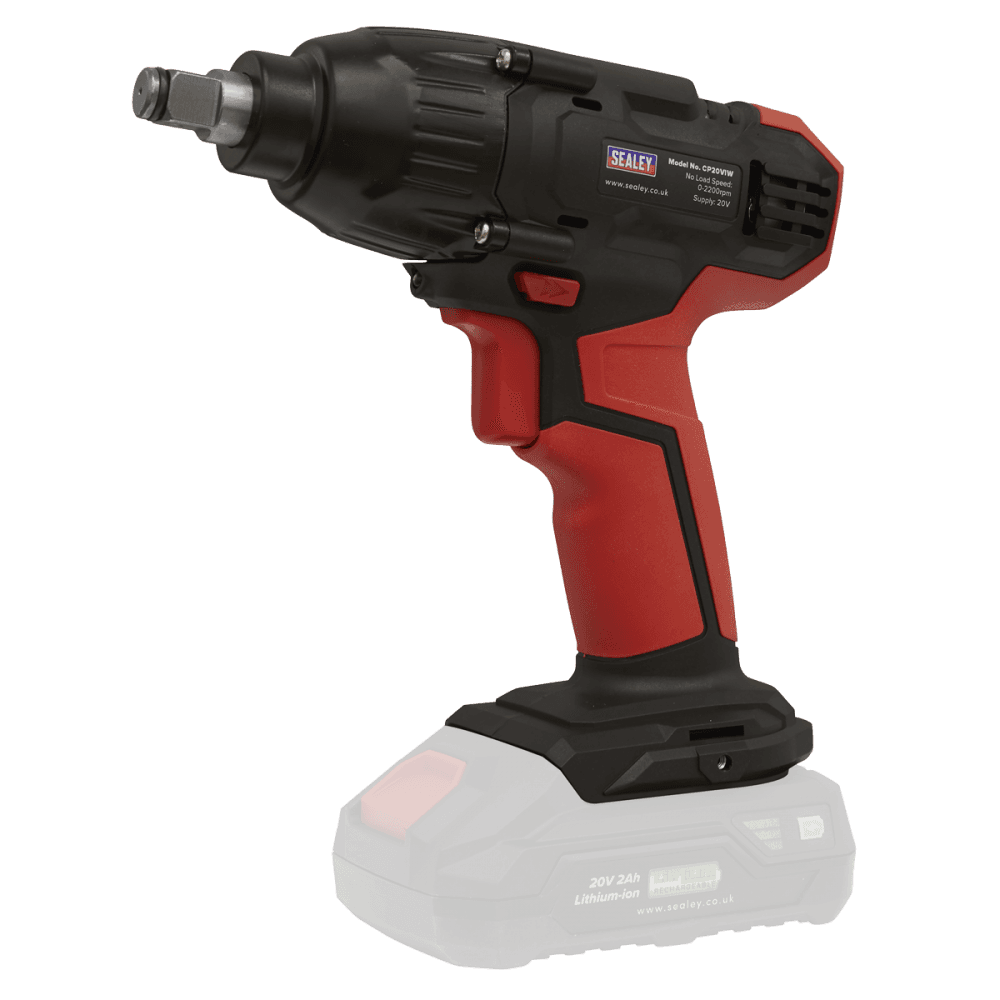 Sealey Impact Wrench 20V 1/2"Sq Drive 230Nm - Body Only Model No-CP20VIW