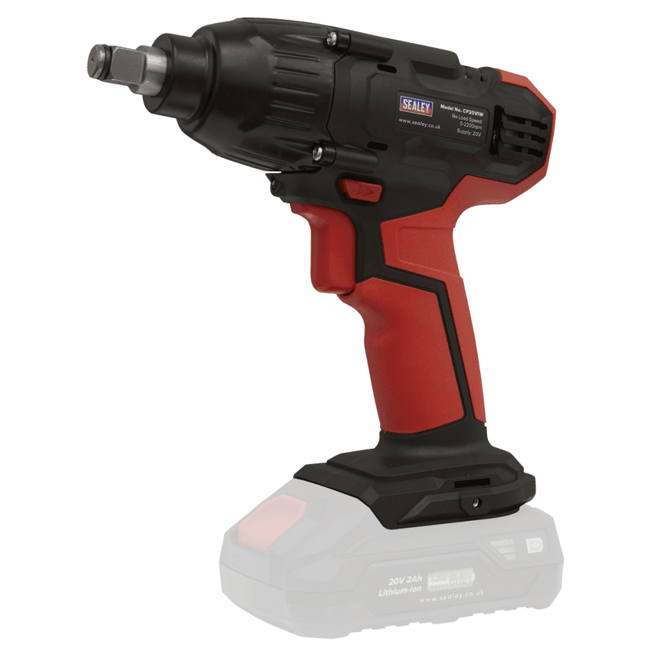 Sealey Impact Wrench 20V 1/2"Sq Drive 230Nm - Body Only Model No-CP20VIW