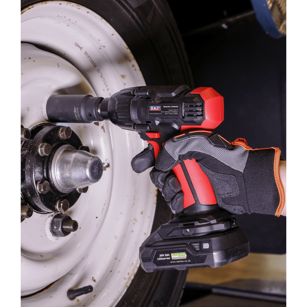 Sealey Impact Wrench 20V 1/2"Sq Drive 230Nm - Body Only Model No-CP20VIW