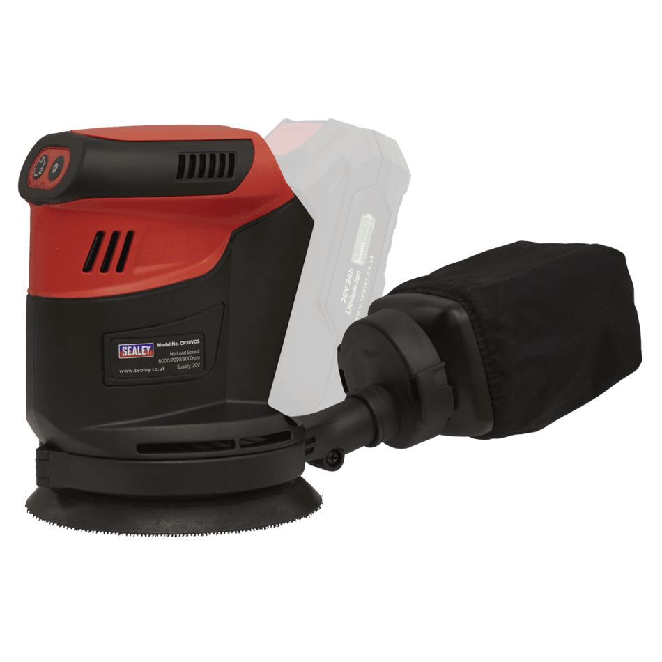Sealey Orbital Palm Sander 20V 125mm - Body Only Model No-CP20VOS