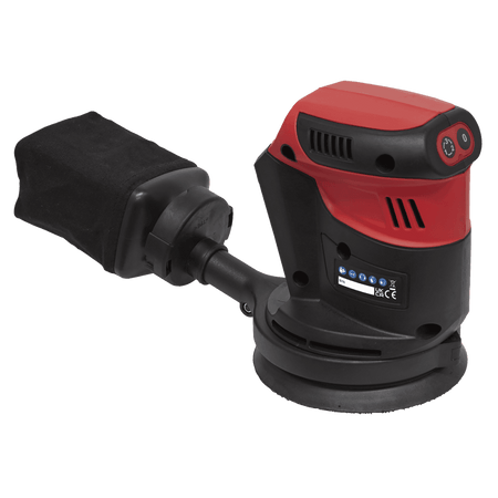 Sealey SV20 Series 125mm Cordless Orbital Palm Sander 20V - Body Only Model No-CP20VOS