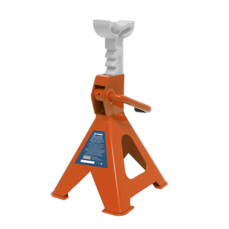 Sealey Axle Stands (Pair) 2tonne Capacity per Stand Ratchet Type - Orange Model No-VS2002OR