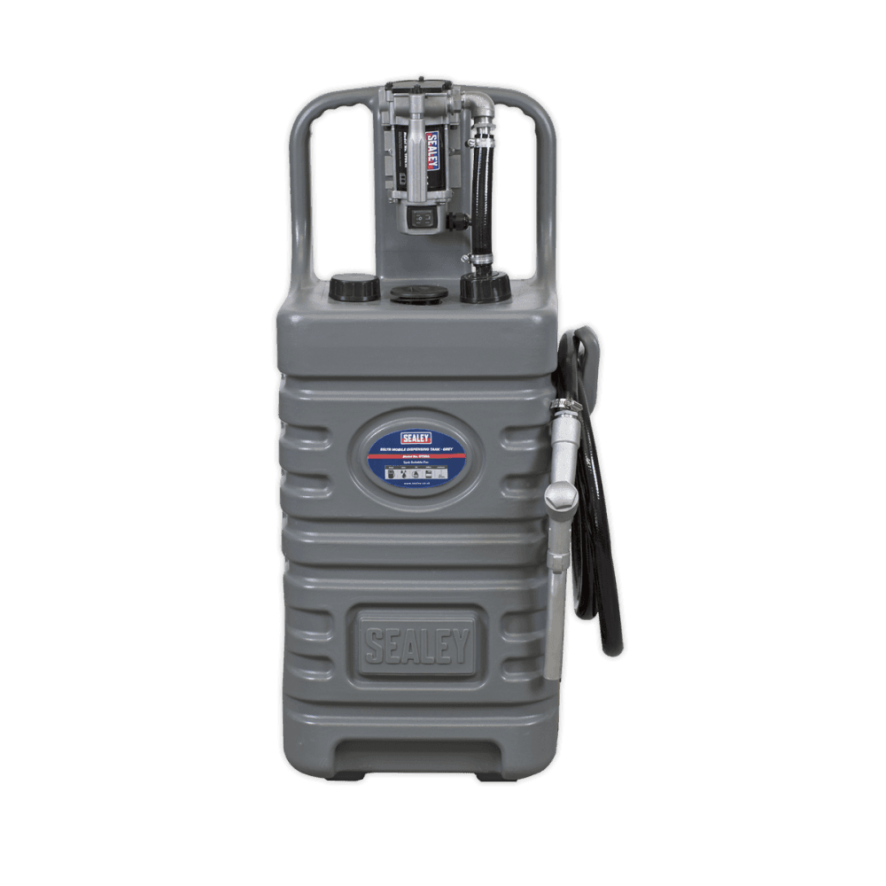 Sealey 55ltr Mobile Dispensing Tank with Diesel Pump - Grey Model No-DT55GCOMBO1