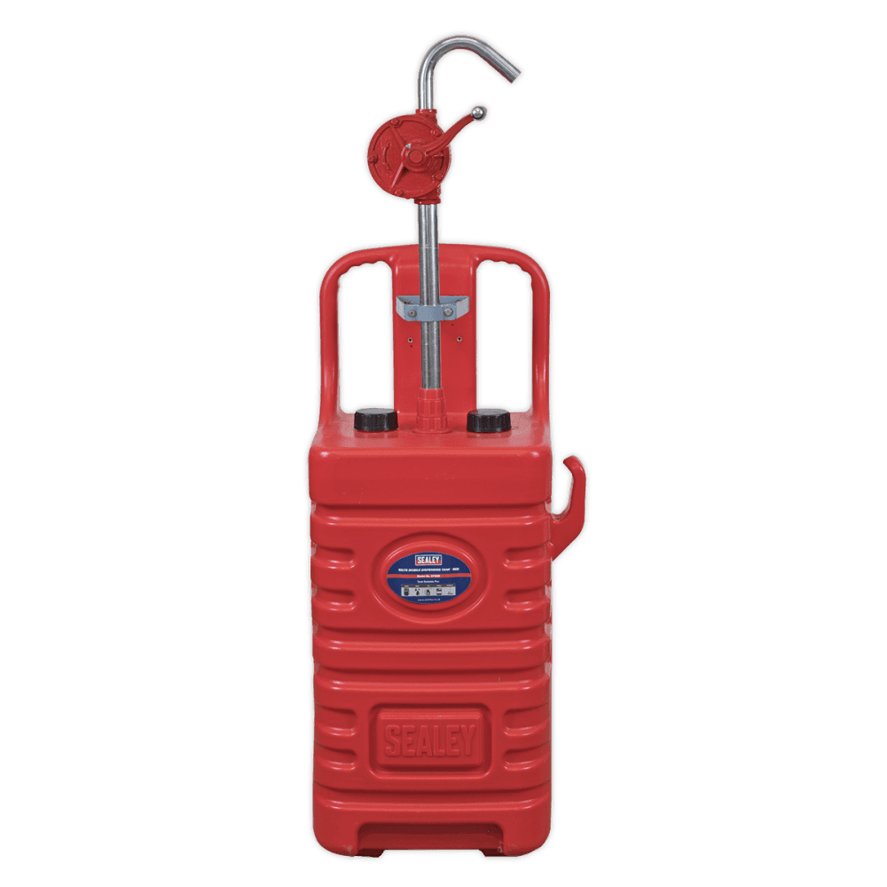 Sealey 55ltr Mobile Dispensing Tank with Oil Rotary Pump - Red Model No-DT55RCOMBO1