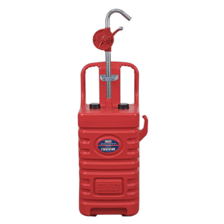 Sealey 55ltr Mobile Dispensing Tank with Oil Rotary Pump - Red Model No-DT55RCOMBO1