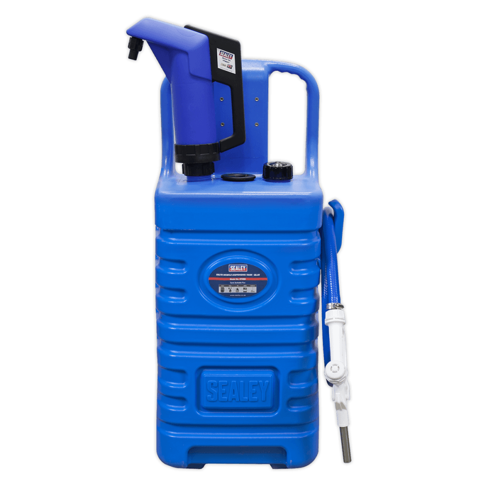 Sealey 55ltr Mobile Dispensing Tank with AdBlue, Pump - Blue Model No-DT55BCOMBO1