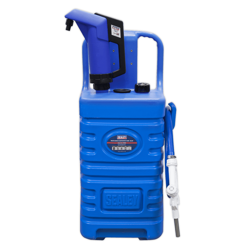 Sealey 55ltr Mobile Dispensing Tank with AdBlue, Pump - Blue Model No-DT55BCOMBO1