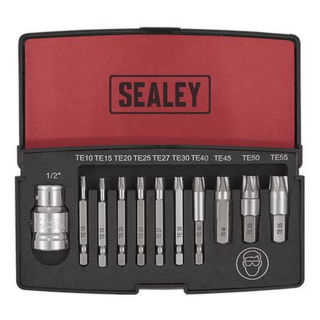 Sealey TRX-Star* Fitting Extractor Set 11pc Model No-AK756T
