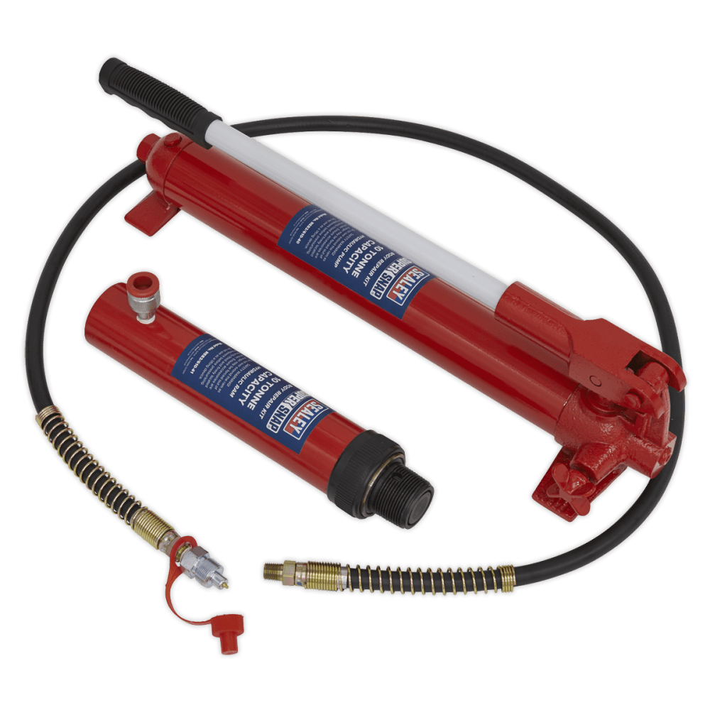 Sealey Push Ram with Pump & Hose Assembly - 10tonne Model No.-610/45