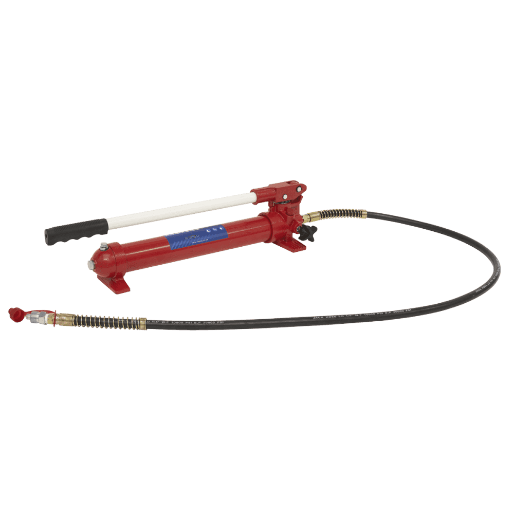 Sealey Push Ram with Pump & Hose Assembly - 10tonne Model No.-RE97.10-COMBO