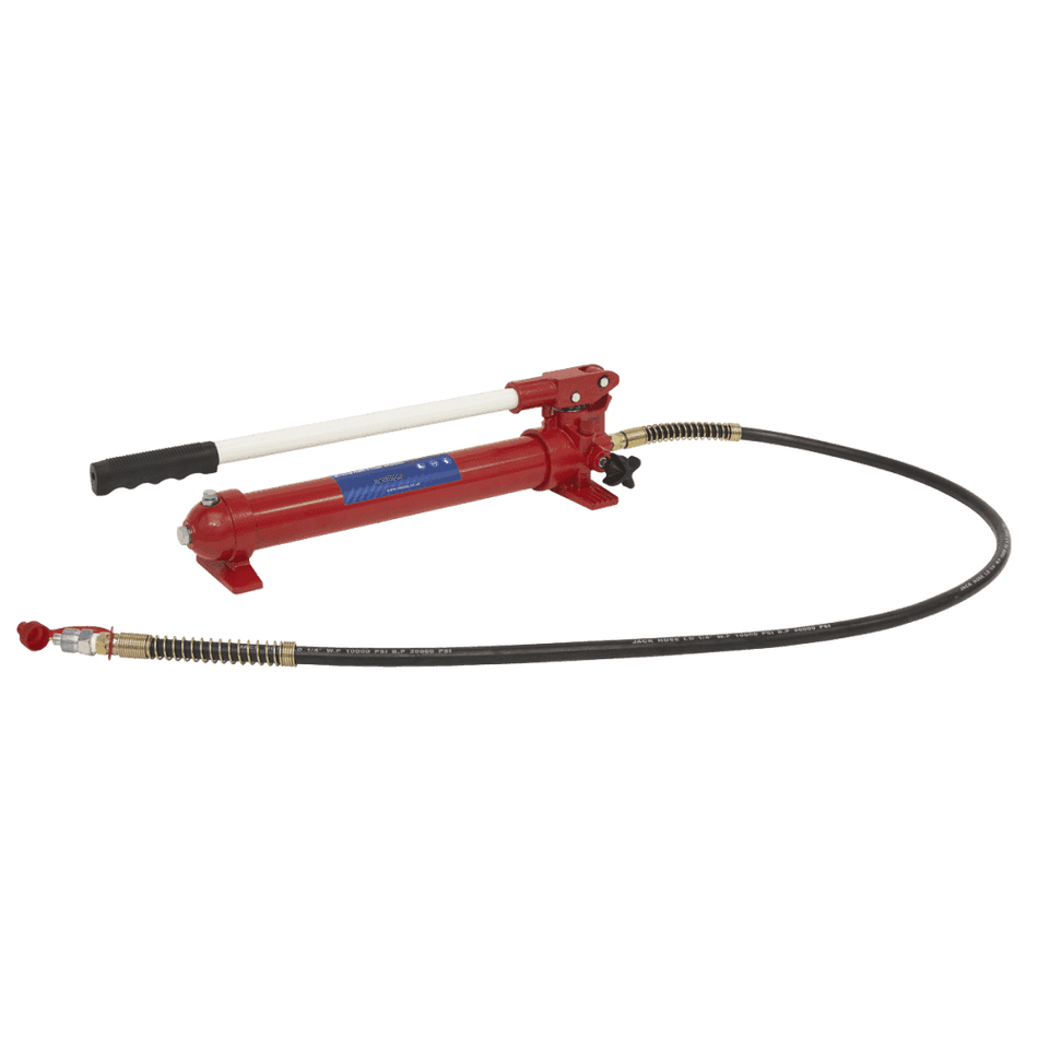 Sealey Push Ram with Pump & Hose Assembly - 10tonne Model No.-RE97.10-COMBO