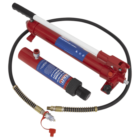 Sealey Push Ram with Pump & Hose Assembly - 10tonne Model No.-RE97.10-COMBO
