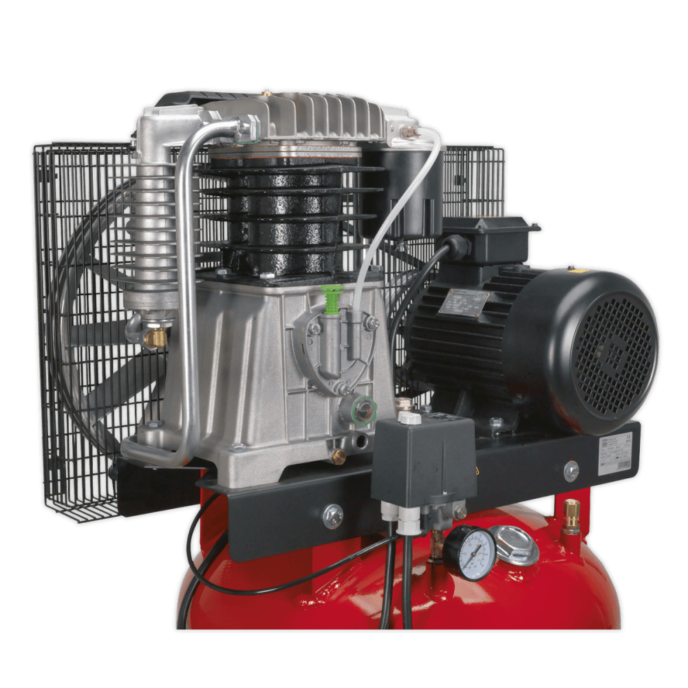 Sealey Compressor 270ltr Vertical Belt Drive 7.5hp 3ph 2-Stage with Cast Cylinders Model No.-SACV52775B
