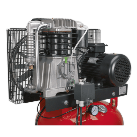 Sealey Compressor 270ltr Vertical Belt Drive 7.5hp 3ph 2-Stage with Cast Cylinders Model No.-SACV52775B