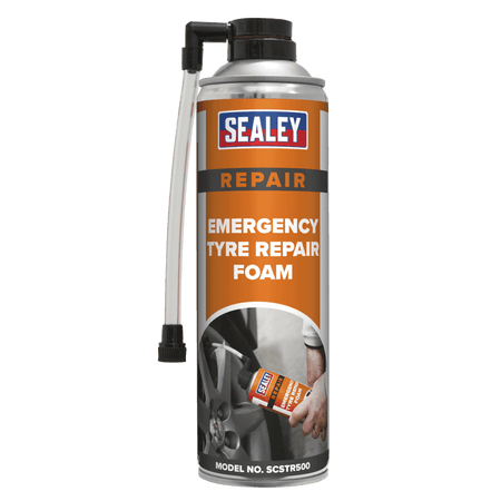 Sealey Emergency Tyre Repair Foam 500ml Model No.-SCSTR500