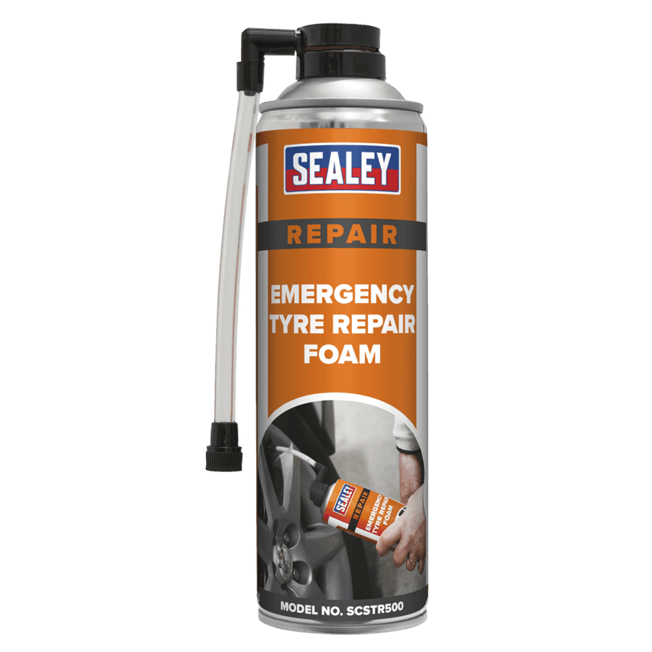 Sealey Emergency Tyre Repair Foam 500ml Model No.-SCSTR500