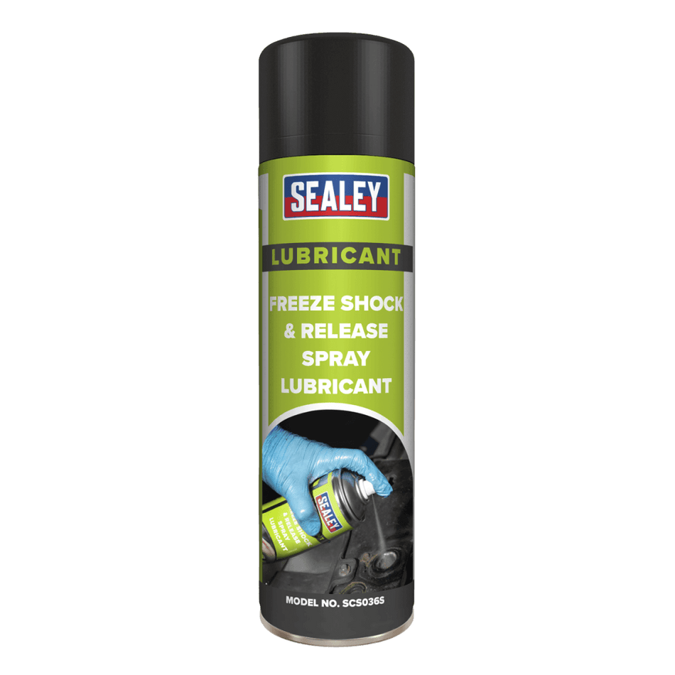 Sealey Freeze Shock & Release Spray Lubricant 500ml Model No.-SCS036S