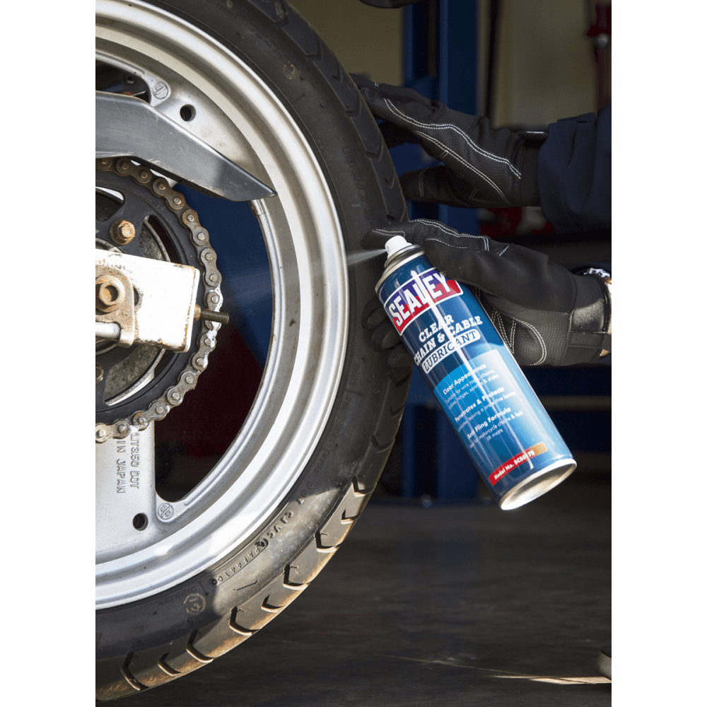 Sealey Chain & Cable Clear Lubricant 500ml Model No.-SCS017S
