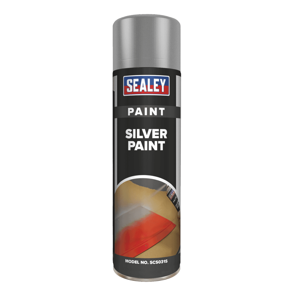 Sealey Silver Paint 500ml Model No.-SCS031S