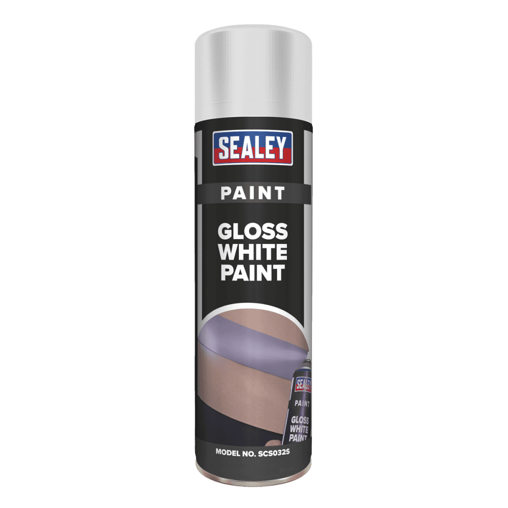 Sealey White Gloss Paint 500ml Model No.-SCS032S