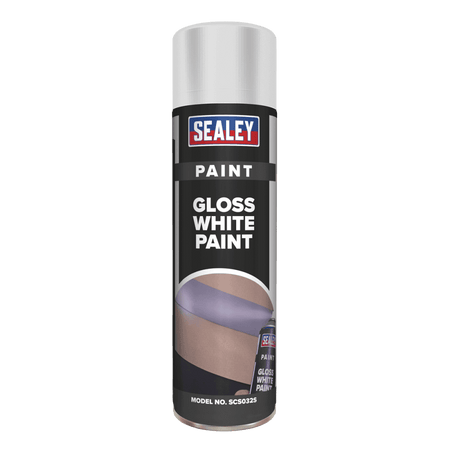 Sealey White Gloss Paint 500ml Model No.-SCS032S