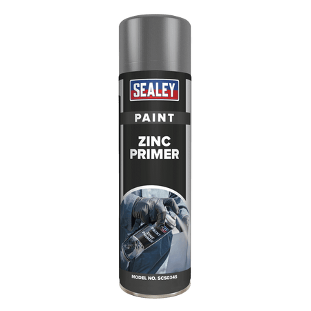 Sealey Grey Zinc Primer Paint 500ml Model No.-SCS034S