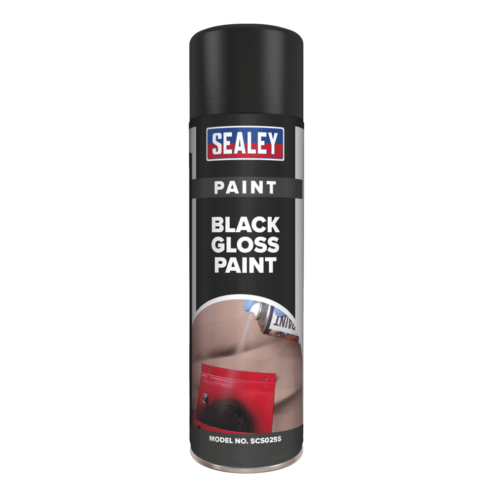 Sealey Black Gloss Paint 500ml Model No.-SCS025S