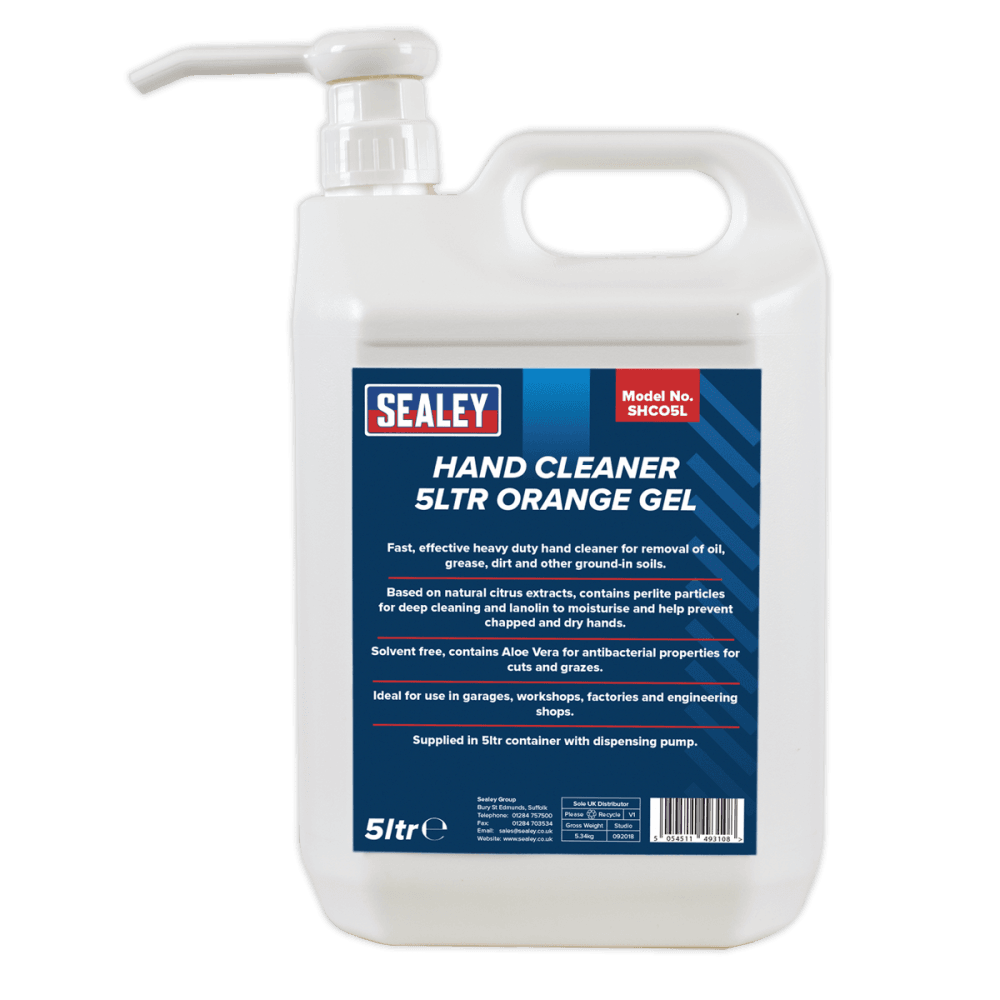 Sealey Hand Cleaner 5ltr Orange Gel Model No.-SHCO5L
