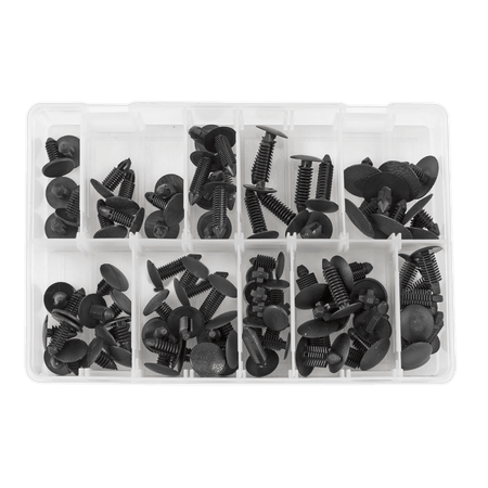 Sealey Fir Tree Clip Assortment - Pack of 100 Model No.-TCFT100AS