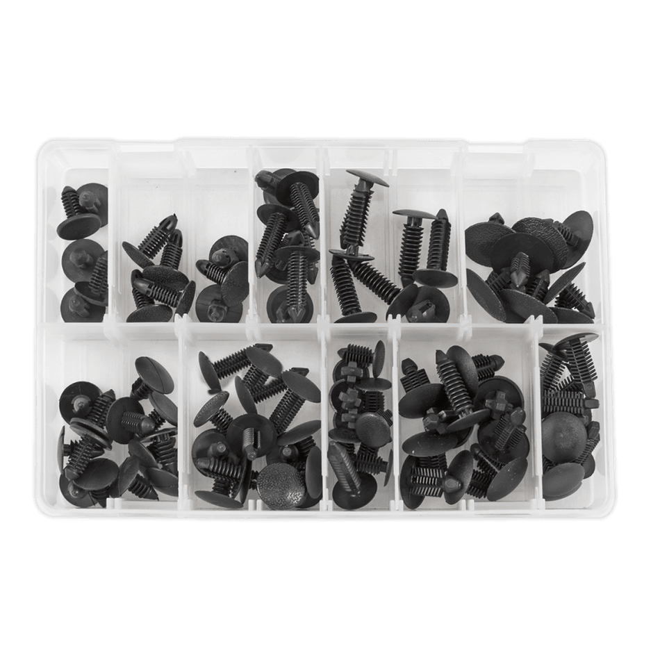 Sealey Fir Tree Clip Assortment - Pack of 100 Model No.-TCFT100AS