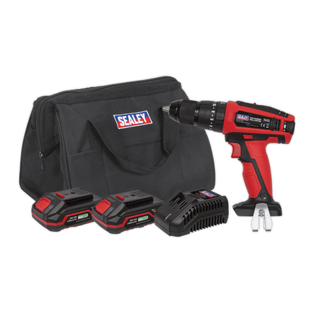 Sealey Hammer Drill/Driver Kit 13mm 20V - 2 Batteries Model No.-CP20VDDKIT
