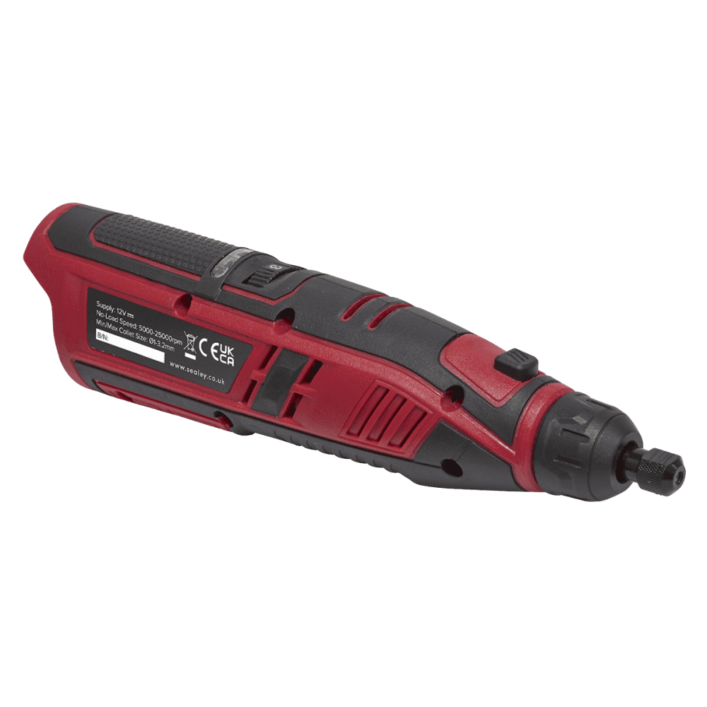 Sealey Cordless Multipurpose Rotary Tool & Engraver Kit 49pc 12V Li-ion - Body Only Model No.-CP1207