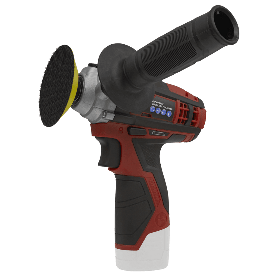 Sealey Cordless Polisher Ã‡?71mm 12V Li-ion - Body Only Model No.-CP1205