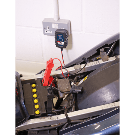 Sealey 6/12V Compact Smart Trickle Charger & Maintainer 1A Model No.-AUTOCHARGE100HF
