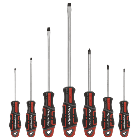 Sealey Premier GripMAX® Screwdriver Set 7pc - Red Model No.-AK4321