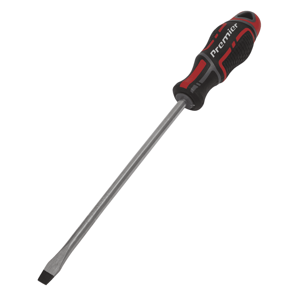 Sealey Premier GripMAX® Slotted Screwdriver 8 x 200mm Model No.-AK4357